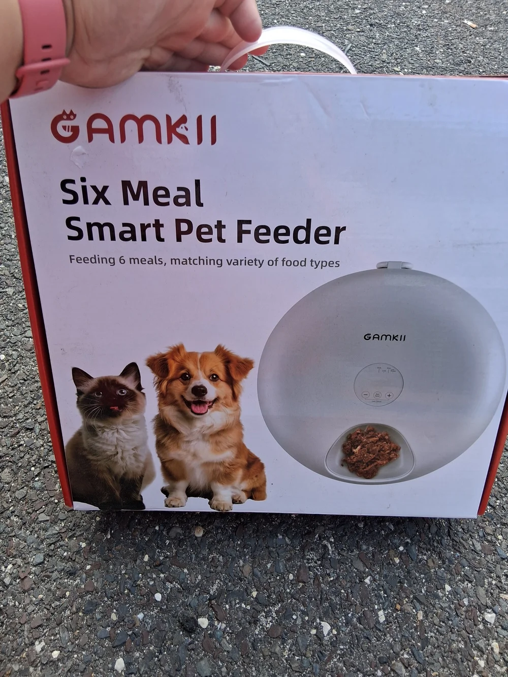 Six Meal Smart Pet Feeder - White